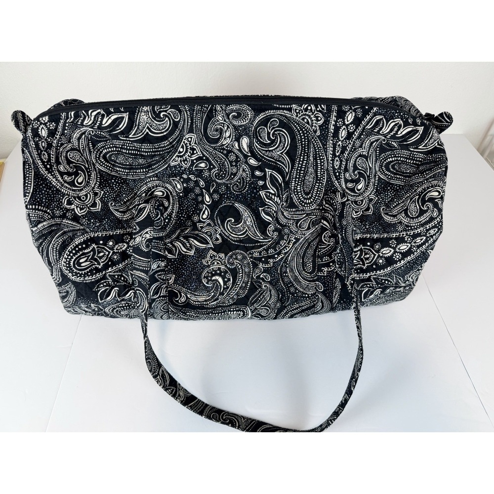Vera Bradley Large Traveler Duffel in Paisley Noir